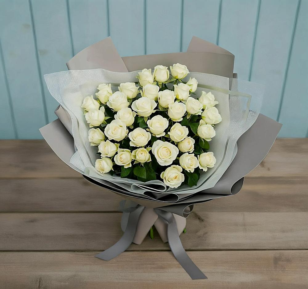 Букет Белоснежная нежность в Дубенцовской