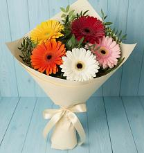 Букет цветов из:  Герберы в Дубенцовской