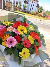 Букет цветов из:  Герберы #REPLACE_PRED# Дубенцовской