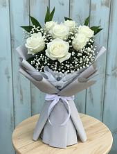 Букет цветов из:  Розы в Дубенцовской