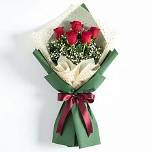Букет цветов из:  Розы в Дубенцовской