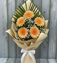 Букет цветов из:  Герберы в Дубенцовской