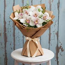 Букет цветов из:  Орхидеи и Розы в Дубенцовской